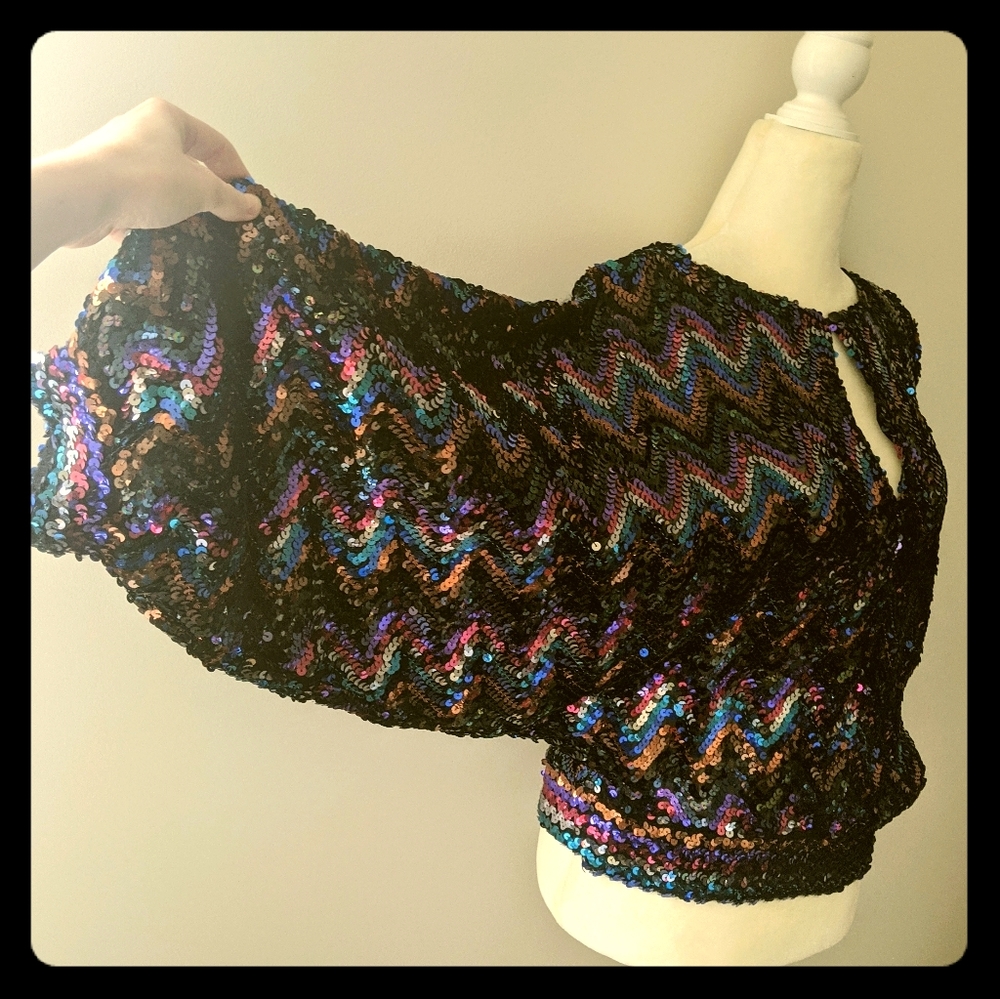 Rainbow Sequin Top 💖🌟🎇💥